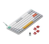 nuphy Air75 v2 QMK/Via Clavier mécanique, 75% Clavier sans Fil à Profil Bas, Bluetooth 5.1, 2.4GHz et Connexion Filaire, Compatible avec Les systèmes Windows et Mac OS - Ionic White Switch Cowberry