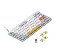 nuphy Air75 v2 QMK/Via Clavier mécanique, 75% Clavier sans Fil ŕ Profil Bas, Bluetooth 5.1, 2.4GHz et Connexion Filaire, Compatible avec Les systčmes Windows et Mac OS - Ionic White Switch Aloe