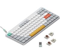 Nuphy Air75 V2 Wireless Mechanical Slim Keyboard, RGB LED, QWERTY US, Ionic White, Switch Brown