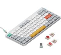 Nuphy Air75 V2 Wireless Mechanical Slim Keyboard, RGB LED, QWERTY US, Ionic White, Switch Red