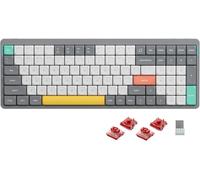 nuphy Air96 v2 Clavier mécanique QMK/Via, 96% Clavier sans Fil ŕ Profil Bas, Bluetooth 5.1, 2.4GHz et Connexion Filaire, Compatible avec Les systčmes Windows et Mac OS - Lunar Gray Switch Cowberry