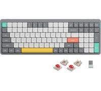 Nuphy Air96 V2 Wireless Mechanical Slim Keyboard, QWERTY US, Lunar Gray Switch Red