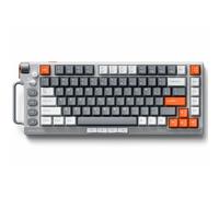 nuphy Field75 HE Clavier de jeu magnétique filaire, 83 touches, touches PBT, contrôle du volume à un bouton, clavier rétroéclairé RVB à chaud 75 % de disposition à effet Hall, taux d'interrogation 8 K