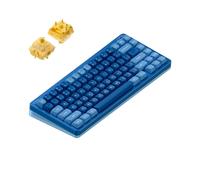 Nuphy Halo75 v2 Wireless Mechanical Keyboard, QWERTY US, Bluetooth 5.1 / 2.4 GHz, Blue Lagoon Lemon Switch
