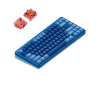 Nuphy Halo75 v2 Wireless Mechanical Keyboard, QWERTY US, Bluetooth 5.1 / 2.4 GHz, Blue Lagoon Raspberry Switch