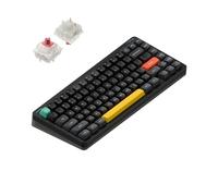 Nuphy Halo75 v2 Wireless Mechanical Keyboard, QWERTY US, Bluetooth 5.1 / 2.4 GHz, Obsidian Black Silent Red Clear-Top Switch