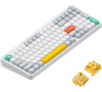 NuPhy Halo96 V2 Clavier mécanique sans fil QMK/VIA, QWERTY US, Bluetooth / 2.4GHz, Ionic White, Lemon Switch (55gf)