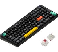 NuPhy Halo96 V2 Clavier mécanique sans fil QMK/VIA, QWERTY US, Bluetooth / 2.4GHz, Noir obsidienne, Silent Red Clear-Top Switch (45gf)