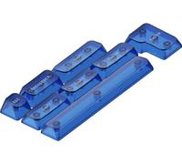 NuPhy Jeu de capuchons de touches pour clavier mécanique Crystal mSA PC Keycaps Mystic Indigo