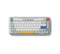 NuPhy Kick75 Clavier mécanique sans fil discret avec bouton de volume, clavier personnalisé 75 % remplaçable à chaud, 80 touches RVB rétroéclairé avec touches PBT, BT/2,4G/USB-C (nano Swithc rouge)