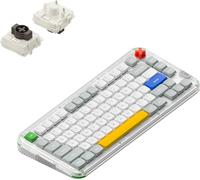 Nuphy Kick75 Clavier mécanique sans fil profil bas, 75% layout ANSI, 80 touches, Brown Nano Switch