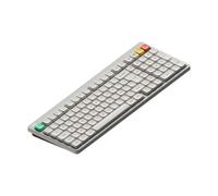 nuphy Node100 Clavier mécanique sans Fil(ISO-FR AZERTY), Clavier à Profil Bas RVB remplaçable à Chaud, 103 Touches, pour Jeux vidéo, Prend en Charge Les gestes tactiles, Bluetooth/2,4 GHz/USB-C