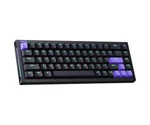 NuPhy X BH65 Clavier de jeu en aluminium 68 touches RVB, déclenchement rapide, filaire, effet Hall personnalisé, touches PBT, point d'actionnement
