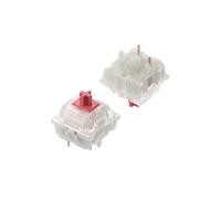 nuphy x Cherry MX Switches pour Clavier Mécanique, Linéaire Switch, 5 Pin 45gf, Interrupteur MX pour Gaming Keyboard/DIY Kit (90 Pièces, Silent Red Clear-Top)
