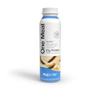 NUPO One Meal Lot de 12 shakes de remplacement de repas à la vanille avec 24 vitamines et minéraux | Riche en protéines et sans sucre ajouté | Savoureux milkshakes pour perte de poids pour homme et