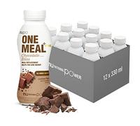 NUPO One Meal +Prime Shake - Chocolatée I Shake prêt à boire I Savoureux shake substitut de repas avec 24 vitamines et minéraux I Riche en protéines I Sans sucre ajouté I 12 x 330ml