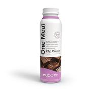 NUPO One Meal +Prime Shake - Chocolatée I Shake prêt à boire I Savoureux shake substitut de repas avec 24 vitamines et minéraux I Riche en protéines I Sans sucre ajouté I 12 x 330ml