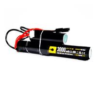 NUPROL Alimentation : 11,1 V Li-ION 3000 mAh 3S Mini Tamiya [taux 10C @ 30 A] [Rafale 15C @ 45 A] - Nunchuck