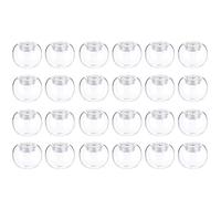 Nuptio 24 Pièces Bougies Chauffe-Plat Bougeoirs Verre À Bulles Bougies Chauffe-Plat Porte-Bougies Cristal Votif Porte-Bougies pour Fête Mariage Noël Table Manger Maison Décor Cadeaux Bricolage