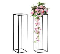 NUPTIO Centres de Table Vase, 100cm Hauteur, Noir, 2 Pièces
