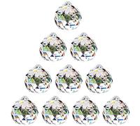 NUPTIO Prisme de Boule de Cristal Clair, 30mm, 10 Pièces