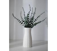 NUPTIO Vase Decoratif Blanc, Ceramique, 22cm Haut