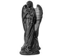 Nupuyai 8.4cm Figurine d'ange en Cristal Reiki, Sculpture en Pierre de Ange, Statue en Quartz de l'Ange Gardien, Porte-Bonheur pour Décoration de la Maison Bonne Chance, Obsidienne