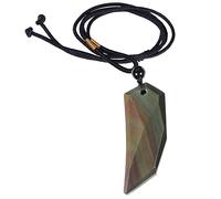 Nupuyai Collier Pendentif en Obsidienne pour Femmes et Hommes Amulette en Pierre Reiki avec Cordon en Nylon réglable