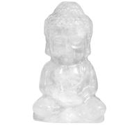 Nupuyai Cristal de Roche Cristal Bouddha Décoration de la Maison, Sac de guérison Pierre bébé Bouddha Feng Shui Fortune (2 Pouces)