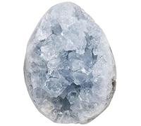 Nupuyai Irrégulière Célestite Pierre Brute Amas de Cristal Naturel, Kyanite Bleu Cluster, Quartz Geode Spécimen Pierres, Grappe Célestite Minérale pour Décoration Collection, 75-150g