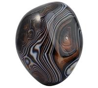 Nupuyai Sardonyx Naturelle Pierre de Palme pour la Relaxation et Yoga Méditation, Pierre de Poche Polie Irrégulière pour Pierre de Collection et Reiki Chakra (100-200g)