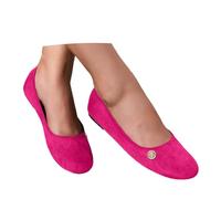 Nuqqichongtian Chaussures plates pour femme Mary Jane Chaussures plates confortables douces et légères Bout rond Ballerine classique élégante Semelle antidérapante pour femme Rose 39/EU