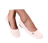 Nuqqichongtian Chaussures traditionnelles pour femme, Mary Jane Chaussures plates confortables douces et légères à bout rond Ballerine classique élégante Semelle antidérapante pour femme Rose 36/EU