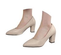 Nuqqichongtian Escarpins à bride - Sandales avec sangle de cheville en croix - Escarpins à talons hauts - Dentelle sexy pour mariages et fêtes - Escarpins à lanières - Talon bloc fermé