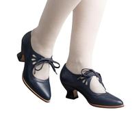 Nuqqichongtian Escarpins à talon bloc fermé Escarpins à lanières Sandales avec sangle de cheville en croix Escarpins à talons hauts Dentelle sexy pour mariages et fêtes