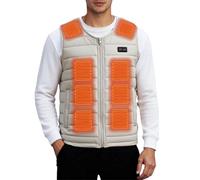 Nuqqichongtian Gilet chauffant pour homme et femme - Gilet chauffant compatible avec chauffage rapide - Zones de commande pour cyclisme d'hiver - Camping - Travail - Gilet chauffant pour homme et