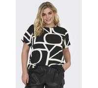Nur CARMAKOMA Femmes Chemisier à manches courtes Grande Taille Haut Design Taill