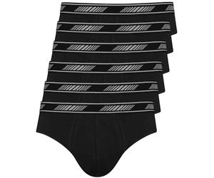 Nur Der 6er Pack 3D Flex Classic Slip aus atmungsaktiver Baumwolle Bewegungsfreiheit Männer Unterhosen, Schwarz, L Homme