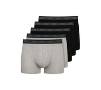Nur Der Boxers ' Organic Cotton ' gris chiné / noir, Taille XL
