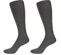 Nur Der Herren Bambus Knie, 495266 Chaussettes Hautes, Gris (Anthrazitmel.), 39W x 42L Homme