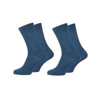 Nur Der - Chaussettes Homme Herren Cotton Stretch Doppelpack - Bleu (jeansmelange) - FR : 43-46 (Taille fabricant : 43/46)