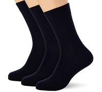 Nur Der Lot de 3 paires de chaussettes sans caoutchouc avec bord confortable sans coupure en coton doux pour homme, Motifs marins, 39-42