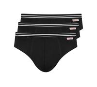 Nur Der Lot de 3 Slips en Coton Stretch, Noir, L Homme