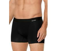 Nur Die Boxer Bambus Herren Boxershorts Bamboo Weich Atmungsaktiv Flexibel Unterhosen Ohne Einschneidener Elastischer Gummibund Caleçon Boxeur, Noir, L Hommes