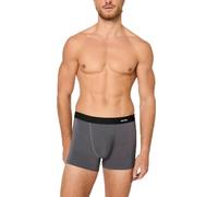 NUR DIE Boxer rétro pour homme - Ultra doux - En bambou - Respirant - Élastique - Coupe confortable - Jambes longues - Pour le quotidien, Boxer en bambou anthracite, XL