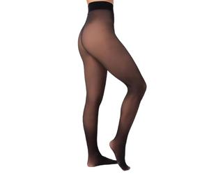 Nur Die Chaud et Transparent Collants, Noir, L Femme