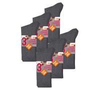 Nur Die Chaussettes ' 18er-Pack Ohne Gummi ' gris foncé / gris chiné, Taille 43-46