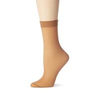 Nur Die Chaussettes 30 deniers semi-opaques en nylon transparent avec ceinture confortable, aspect mat invisible, pour femme, ambre, taille unique grande taille