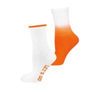 Nur Die Chaussettes ' Good Vibes ' orange / blanc, Taille 43-46