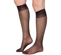 Nur Die 621802 Chaussettes Montantes, 20 DEN, Noir (94), Unique Grande Taille Femme